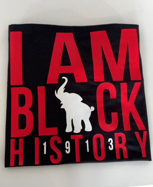 I Am Black History - Black Red White Elephant