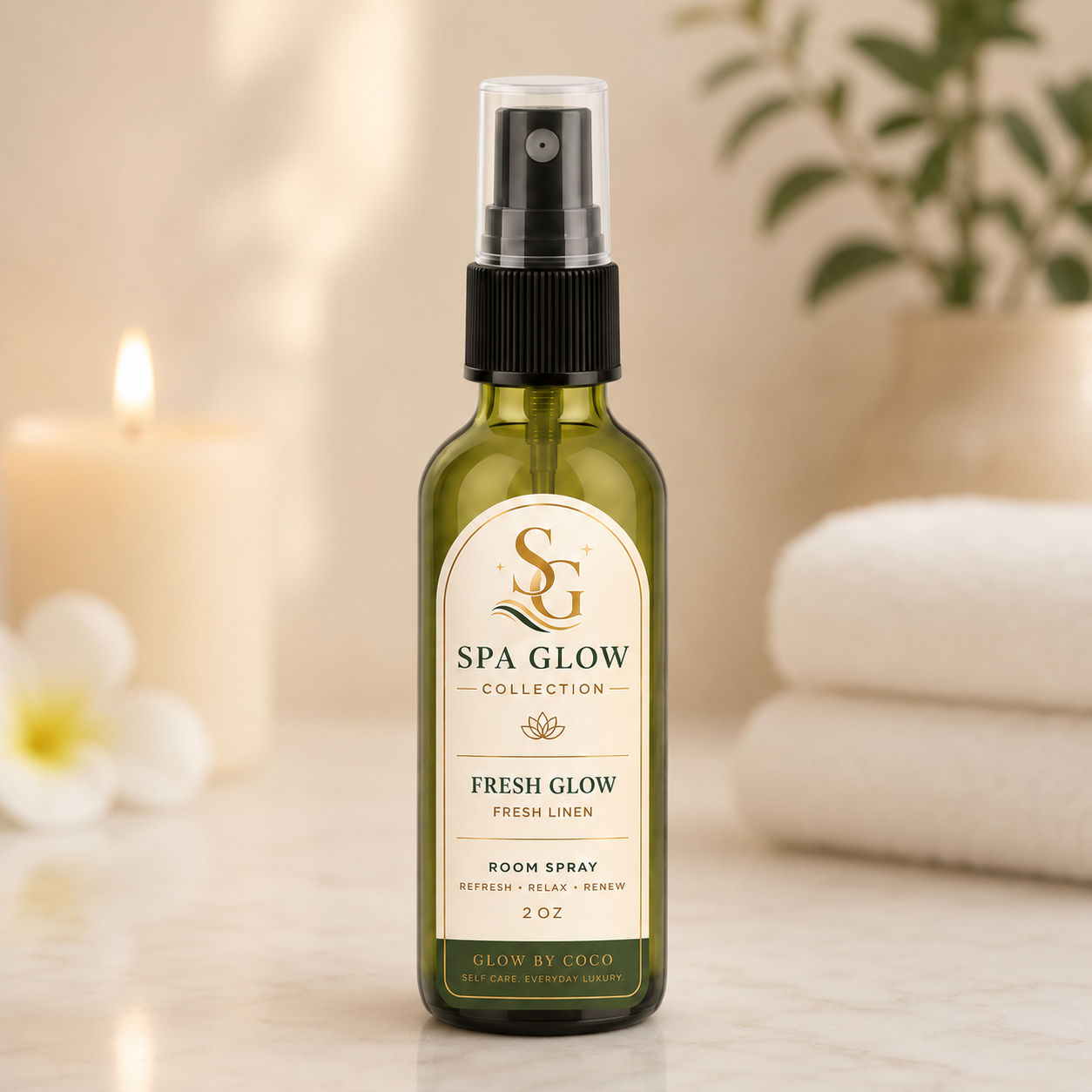 Fresh Glow - 2 oz Room Spray (Fresh Linen)