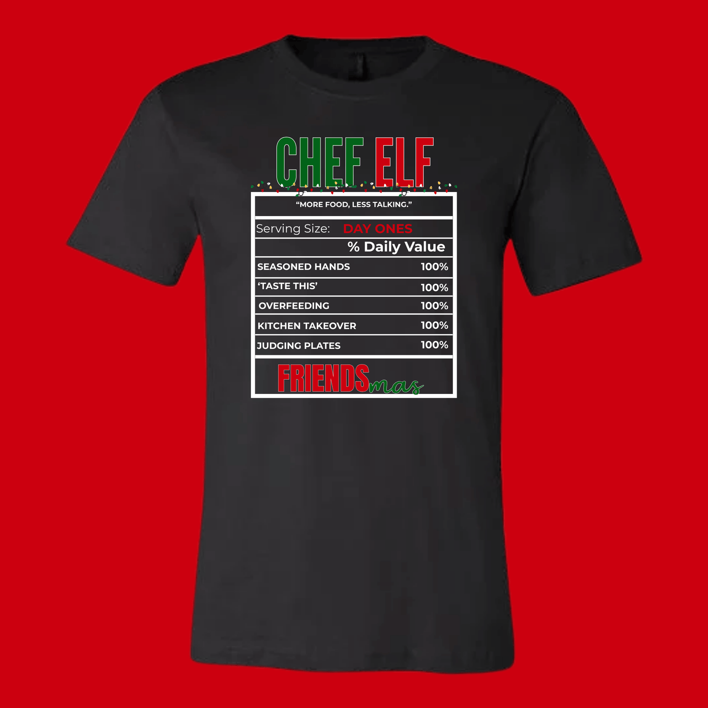 FRIENDSMAS EDITION: Black Tee & Sweatshirt Collection