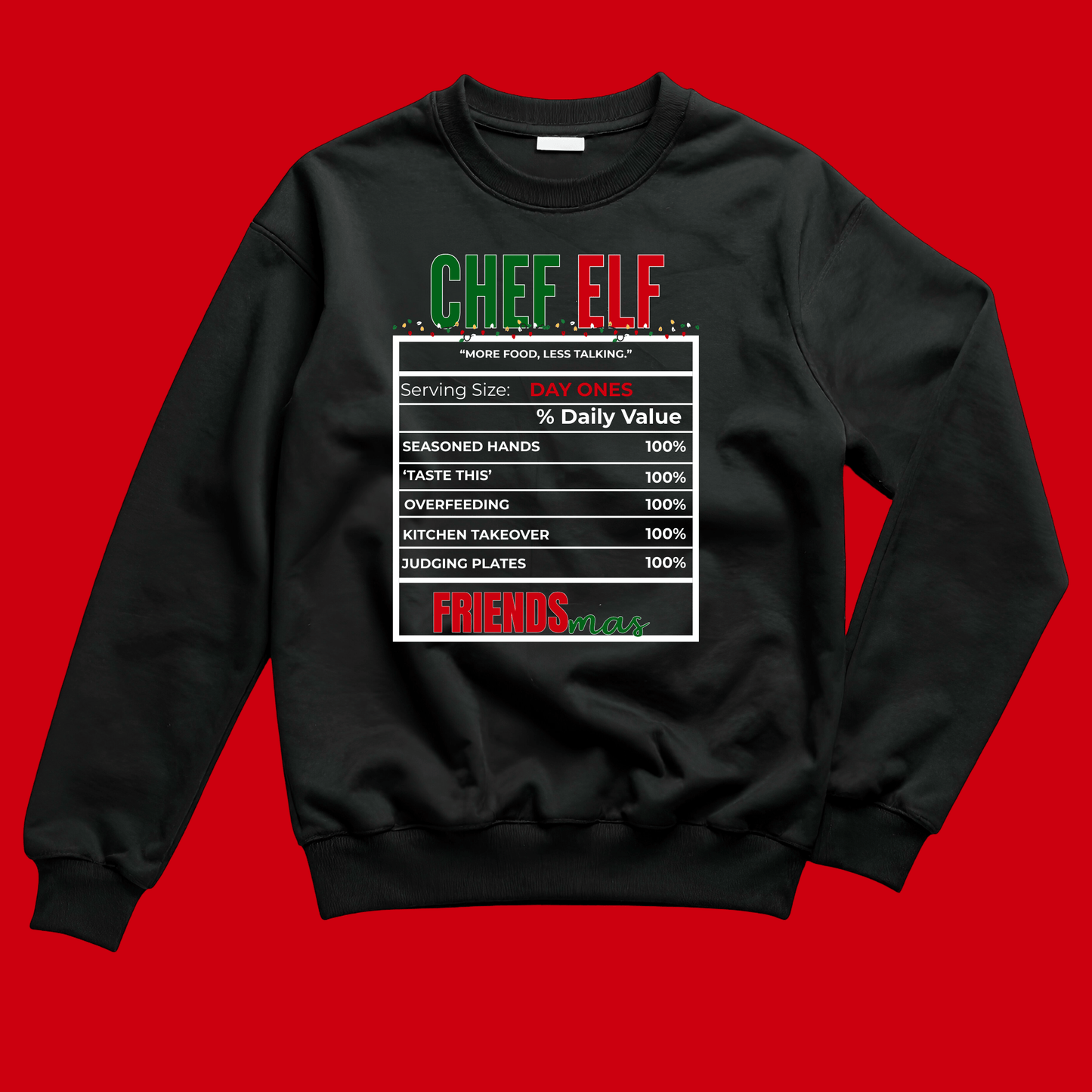 FRIENDSMAS EDITION: Black Tee & Sweatshirt Collection