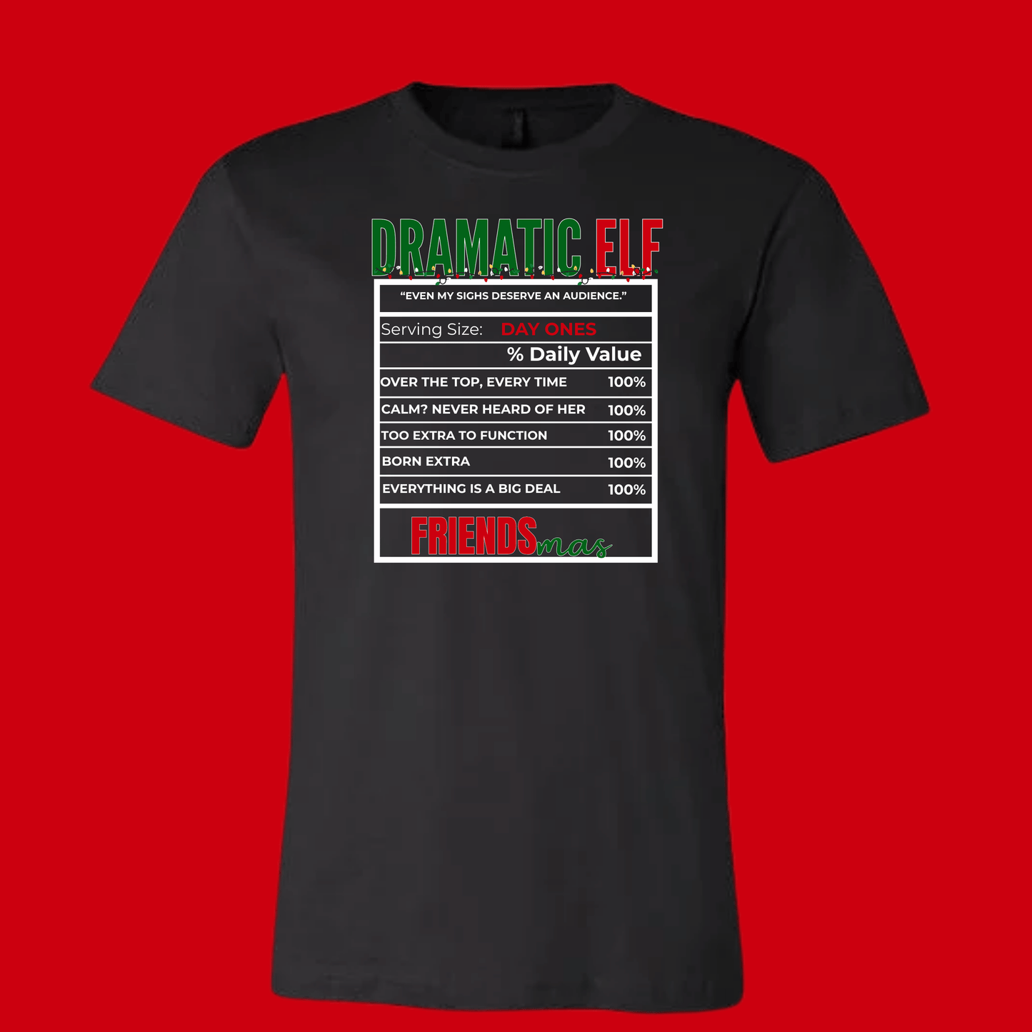 FRIENDSMAS EDITION: Black Tee & Sweatshirt Collection