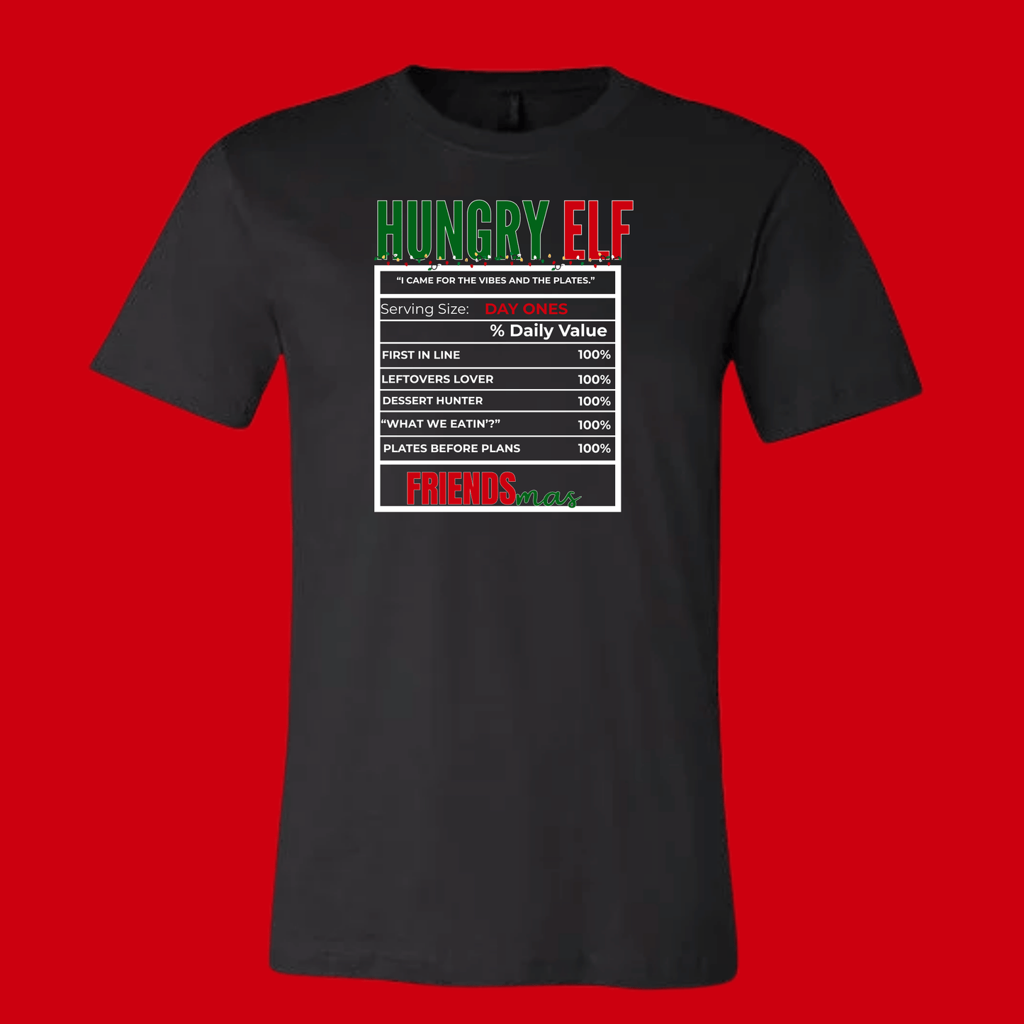 FRIENDSMAS EDITION: Black Tee & Sweatshirt Collection