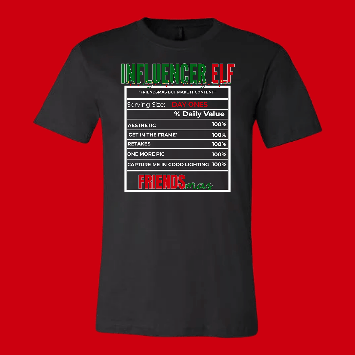 FRIENDSMAS EDITION: Black Tee & Sweatshirt Collection