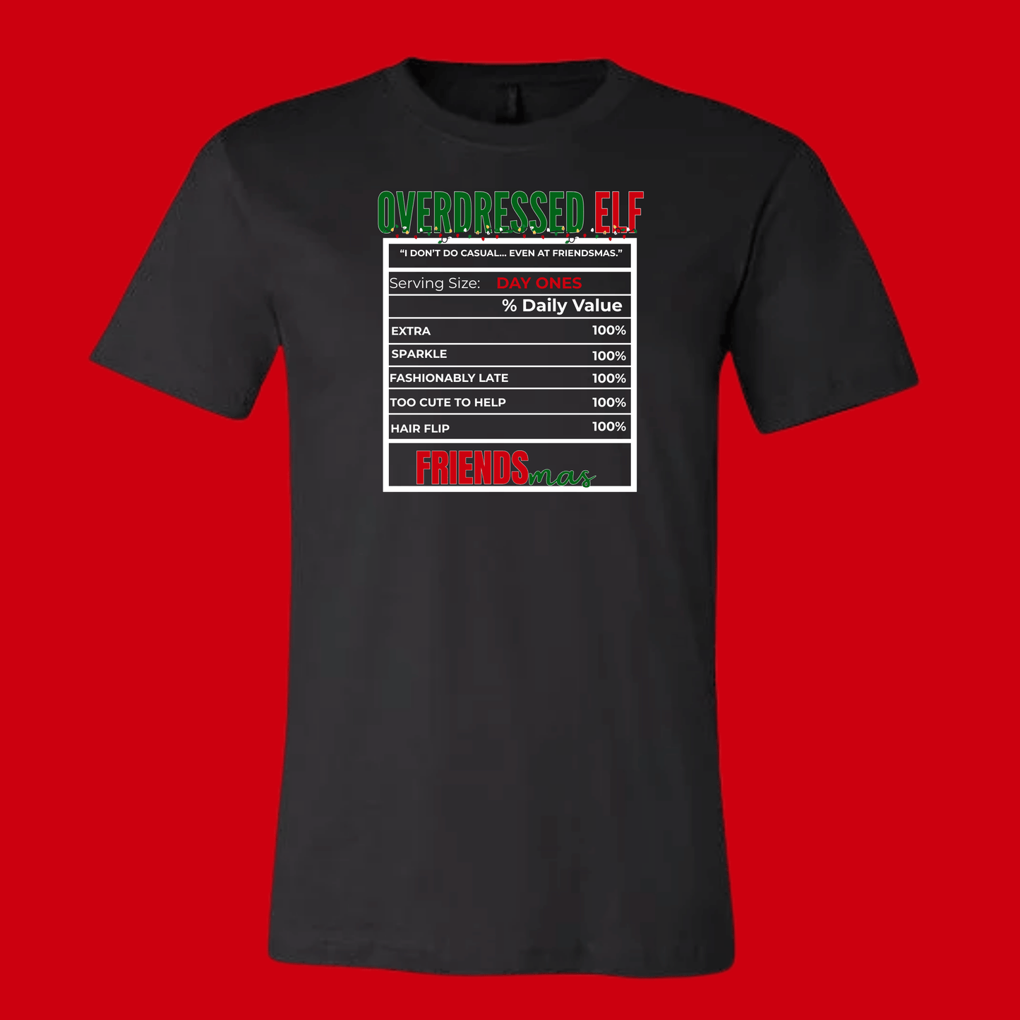 FRIENDSMAS EDITION: Black Tee & Sweatshirt Collection