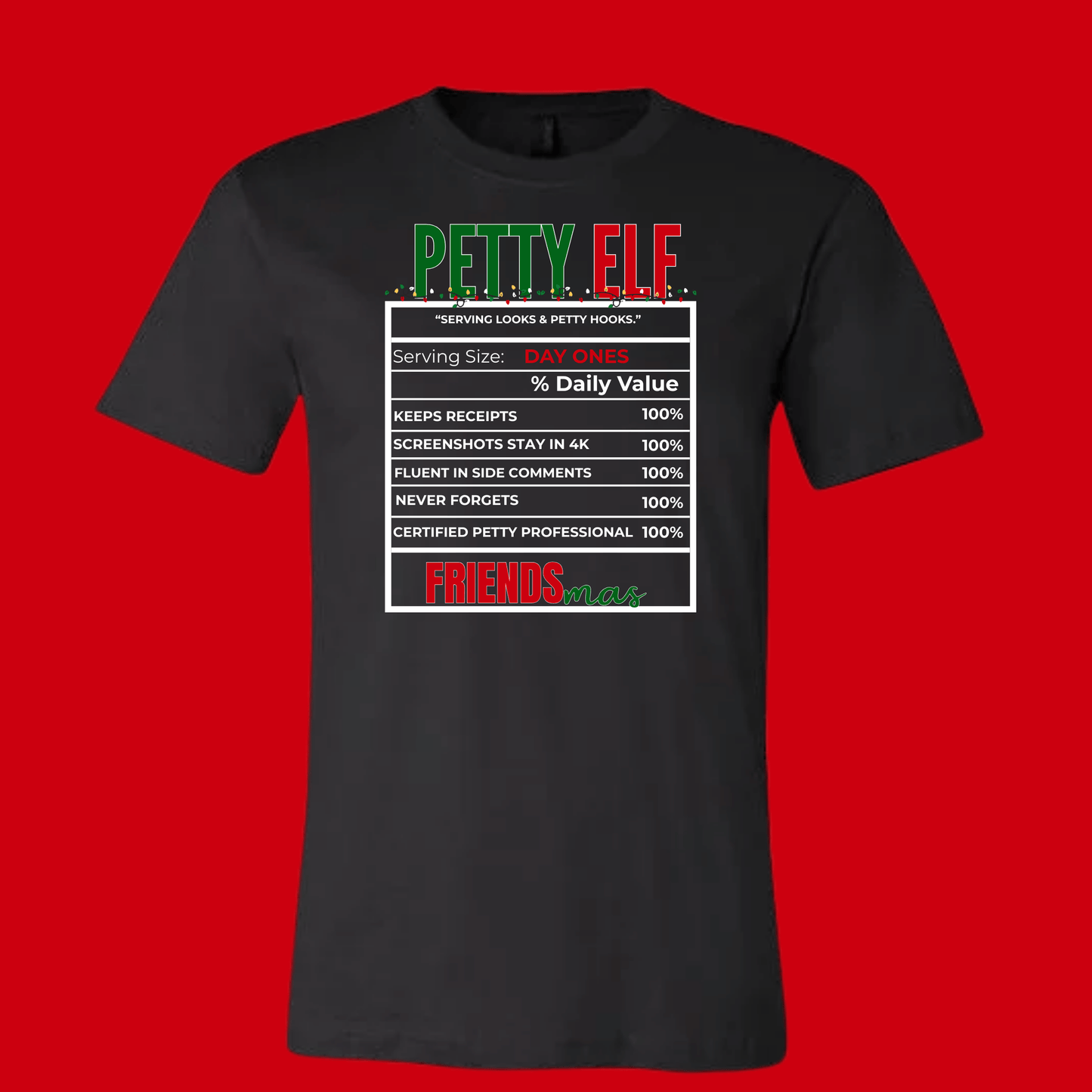 FRIENDSMAS EDITION: Black Tee & Sweatshirt Collection