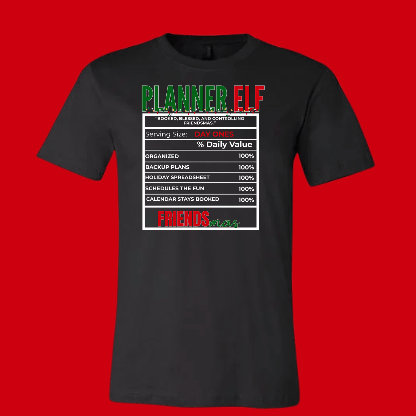 FRIENDSMAS EDITION: Black Tee & Sweatshirt Collection