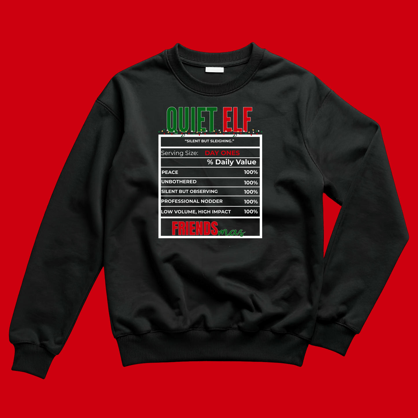 FRIENDSMAS EDITION: Black Tee & Sweatshirt Collection